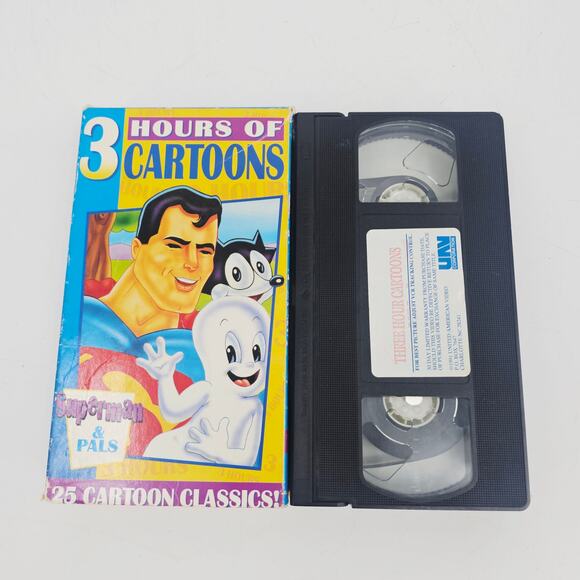 Vintage 3 Hours of Cartoons: Superman & Pals 25 Cartoon Classics 90's Nostalgia - Picture 2 of 5